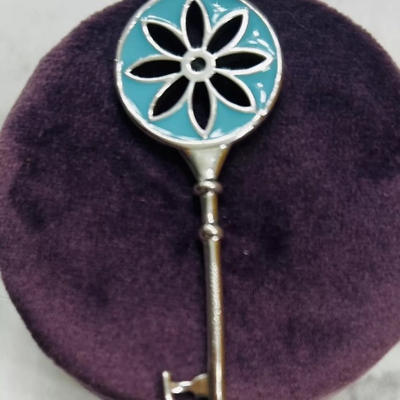 Rare Tiffany Daisy key blue enamel ! - Picture 2 of 2
